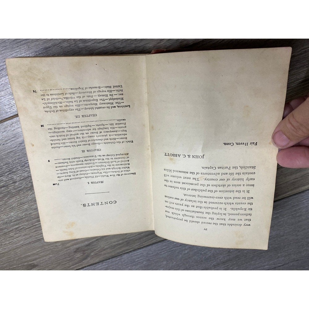 Antique Daniel Boone Pioneer of Kentucky John S. C. Abbott Dodd Mead Hardcover